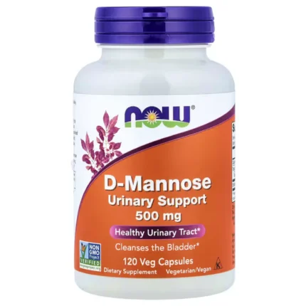 Now Foods D Mannose 500mg 120 caps undefined