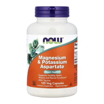 NOW FOODS Magnesium Potassium aspartate 120 caps 0 8x