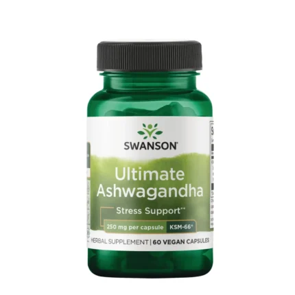 Swanson ashwagandha ksm 66 250mg 60 capsules 0 8x