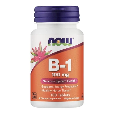 Витамин B1 Теамин  Vitamin B1 100mg NOW  100 таблеток