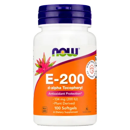 Витамин E  Vitamin E 200 NOW  100 капсул