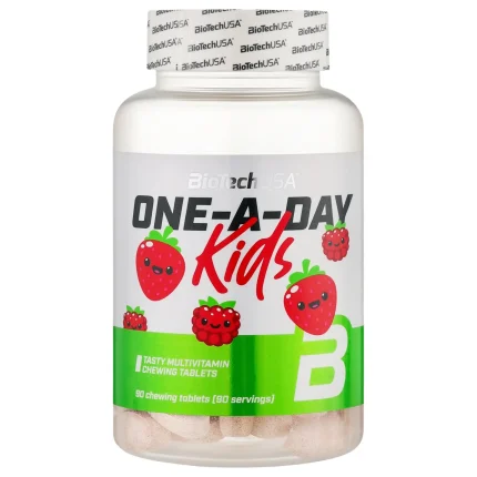 Витамины для детей  One a Day Kids BiotechUSA  90 жевательных таблеток со вкусом клубники и малины