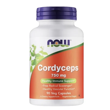 Кордицепс  Cordyceps 750 мг NOW  90 капсул
