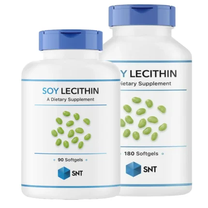 Лецитин соевый  Soy lecithin 1200mg SNT  90   180 капсул