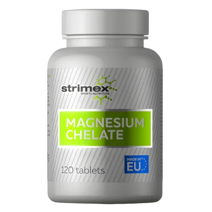 Магний хелат бесглицинат  Magnesium chelate 200mg Strimex  120 таблеток