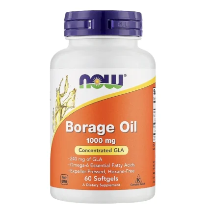 Масло огуречника бурачника Borage Oil NOW 60 капсул