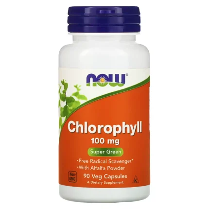 Хлорофилл  CHLOROPHYLL 100mg NOW  90 капсул