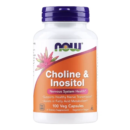 Холин и Инозитол B4 и B8 Choline Inositol NOW 100 капсул