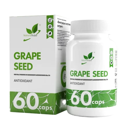 Экстракт виноградных косточек  GRAPE SEED NaturalSupp  60 капсул