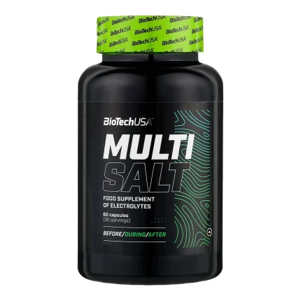 Электролиты и изотоник в таблетках  Комплекс солей MultiSalt BiotechUSA  60 капсул