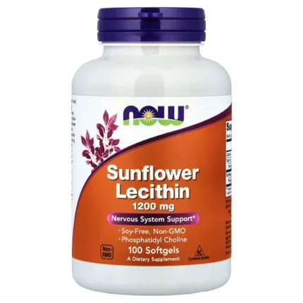 Sunflower Lecithin 1200mg 100 caps Now