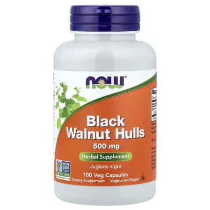 Now foods Black Walnut Hulls 500 mg 100 caps