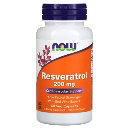 Now foods resveratrol 200 mg 60 caps 1x